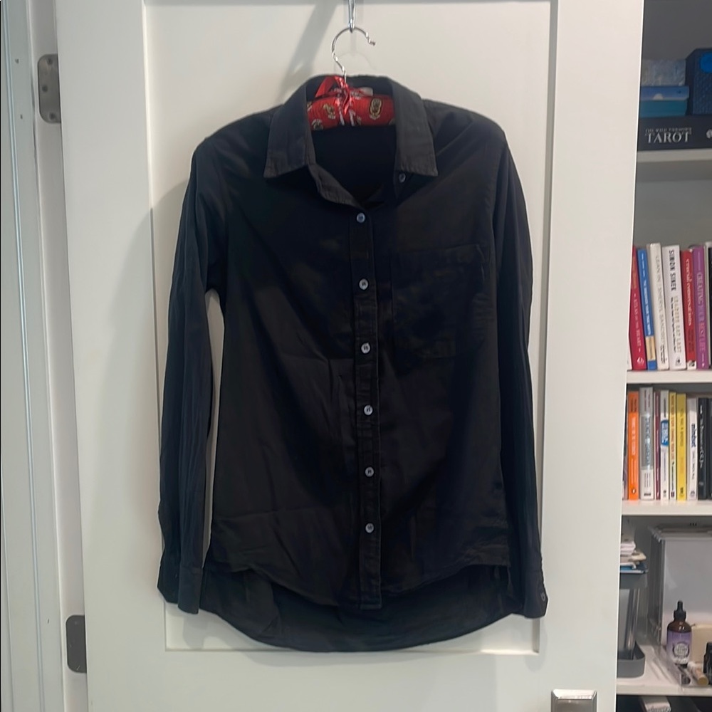 Felicity & Coco Black Button Down Shirt